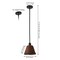 Jonathan Y Hattie 8.8 in. 1-Light Coastal Bohemian Metal and Woven Rattan LED Pendant Light, Black/Dark Brown JYL5711B - alternate 11