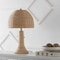 Jonathan Y Joanie 22" Bohemian Rustic Woven Rattan LED Table Lamp with Double Pull Chains, Natural/Brass Gold JYL4040A - alternate 7