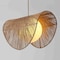 Vidalite Sovev 1-Light Pendant Lamp with Rattan and Opal Glass Shade, Brushed Brass Canopy, Adjustable Height CE1009208 - alternate 7