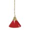 Holland Bar Stool Co Red Pendant Light, Brass Fixture BL1BRRed - alternate 1