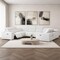 Homeroots White Leather Modular U Shaped Eight Piece Corner Sectional 643958 - alternate 3