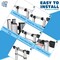 Wrightmaster 20 ft. Reach Aluminum Multi-Position Ladder with Wheels and Balance Bar, 330 lbs. Load Capacity ZROGJT2.5m-1 - alternate 4