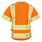 Dome75 Hi-Vis Short Sleeve Safety Vest SM/MD Class ANSI/ISEA 107-2020 Class 3 , Reinforced Front Zipper DV2533 - alternate 6