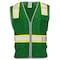 Dome75 Hi-Vis Safety Vest SM/MD Class Non-ANSI/Enhanced Visibility , Zipper 6 Pockets, 2 Mic Tab DV2183 - alternate 1