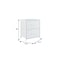 Homeroots Set Of Two 12" White Fabric Metal And Wood Two Drawer Dresser, 2PK 635729 - alternate 6