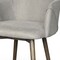 Homeroots Gray And Brown Upholstered Fabric Dining Arm Chair 576835 - alternate 6
