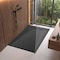 Anzzi 59 in. x 35 in. Barrier-Free Curbless Shower Base in Black with Reversible Drain and Slip-Resistant SB-AZ609RL-BL - alternate 8