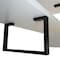 Leisuremod Orford TV Stand with MDF Shelves and Powder Coated Iron Legs, White ORS88W - alternate 8