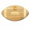 Picnic Time Family Of Brands NCAA Cornell Big Red Touchdown! Football Cheese Board - Novelty Charcuterie Board 896-00-505-683-0 - alternate 1