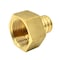 Thrifco Plumbing 3/4" x 1/2" Brass Adapter F1807 x FPT Lead Free - (PEX B) 7910074 - alternate 5