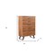 Homeroots 36" Natural Live Edge Solid Wood Five Drawer Dresser 571536 - alternate 18