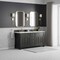 James Martin Vanities Brookfield 72 in. Double Vanity, Black Onyx w/3 CM Carrara White Marble Top 547-V72-BKO-3CAR - alternate 6