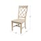 Whitewood Industries Set of Two Solid Wood Dining Chairs, Unfinished CI-90P - alternate 6