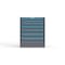 Strong Hold 7 drawer cabinet - (2x 2ft, 2x 3ft, 2x 4ft, 1x 5ft) - Blue accents - Keyed Different S3036-PPDAS-0701FS - alternate 1