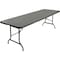 Iceberg IndestrucTable Classic Bi-Fold Folding Table, Charcoal Top and Frame, 30 in W x 60 in L x 29 in H 65457 - alternate 1