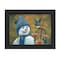 Homeroots Bluebird Snowman Black Framed Print Wall Art 405512 - alternate 4