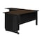 Regency Fusion Desk W/ Double Pedestal Drawer Unit, 66 in W X Wood, Metal, Neo Walnut MLD663048NW - alternate 7