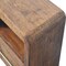 Homeroots 23" Brown Solid Wood Two Drawer Nightstand 701726 - alternate 8