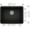Blanco Precis SILGRANIT 24in Single Bowl Undermount Kitchen Sink - Coal Black 442928 - alternate 5