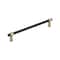 Amerock Mergence 10-1/16 inch 256mm Center-to-Center Matte Black/Golden Champagne Cabinet Pull BP36981FBBBZ - alternate 1