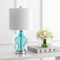 Jonathan Y Mer 20.5" Glass/Metal LED Table Lamp, Aqua JYL4036A - alternate 7
