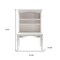 Homeroots 47" White Solid Wood Computer Desk With Hutch With Two Drawers 397849 - alternate 8