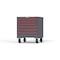 Strong Hold 7 drawer cabinet - (3x 2in, 4x 3in) - Red accents - Keyed Different S3036-PCDAS-0703DS - alternate 3