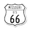 Signmission Missouri Route Marker Shield Sign Us 66, 12 Inch X 12 Inch, Aluminum Metal Sign SHI-A-12-386 - alternate 1