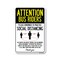 Signmission Public Safety, Bus Riders Practice Social Distancing, 24in X 18in Aluminum, OS-NS-A-1824-25374 OS-NS-A-1824-25374 - alternate 1