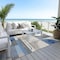 Homeroots 5' X 8' Blue Gray And Ivory Geometric Washable Indoor Outdoor Area Rug 617975 - alternate 7
