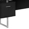 Homeroots 71" Black and Gray L Shape Computer Desk With Three Drawers 489934 - alternate 4