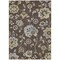 Homeroots 10' X 14' Chocolate Sky Blue And Artichoke Green Floral Washable Indoor Outdoor Area Rug 589463 - alternate 6