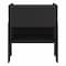 Homeroots 22" Black Wood One Drawer Nightstand 477907 - alternate 1