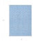 Homeroots 3' X 5' Sky Blue And Black Geometric Washable Indoor Outdoor Area Rug 596764 - alternate 8