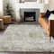 Homeroots 8' X 10' Taupe Light Yellow And Ivory Abstract Washable Indoor Outdoor Area Rug 604562 - alternate 8