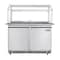 Koolmore 48 in. Commercial Refrigerated Prep Station with Sneeze Guard and Buffet Slide, 9 Pans with Covers KM-RBT-48CSFG - alternate 1