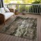 Homeroots 3' X 5' Brown Black And Beige Abstract Washable Indoor Outdoor Area Rug 603155 - alternate 7