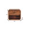 Homeroots 12" Natural Solid Wood One Drawer Floating Nightstand 722534 - alternate 5