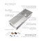 Whitehaus Collection Whitehaus 45 in Undermount Single Bowl 16 Gauge Brushed Stainless Steel Workstation Sink WHSW4519 - alternate 6