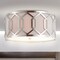 Jonathan Y Hex 3-Light 16.25" Metal LED Flush Mount, Chrome JYL3500B - alternate 6