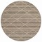 Homeroots 8' Taupe And Brown Round Geometric Washable Indoor Outdoor Area Rug 610729 - alternate 9