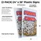Signmission Funnel Cakes, Plastic Signs Only 24 Inch x 36 Inch, Corrugated Plastic, 2PK CSB-2436-2PACK-Funnel Cakes - alternate 2