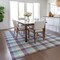 Homeroots 5' X 8' Purple Aqua And Beige Plaid Washable Indoor Outdoor Area Rug 601423 - alternate 8