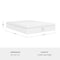 Martha Stewart SleepComplete 12 Inch Queen Medium Plush DA Cooling Gel Memory Foam Mattress w/Jacquard Quilted Top CL-MODH-12Q-MS - alternate 8