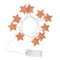 Elegani Rose Gold Moroccan Star String Lights - 10 LED Warm White Lights, 3FT Clear Cable PH-600186 - alternate 1
