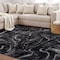 World Rug Gallery Abstract Marble Shag Area Rug 5 ft x 7 ft Anthracite WR125ANTHRACITE5X7 - alternate 7