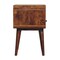 Homeroots 22" Brown Solid Wood Oval One Drawer Nightstand 651838 - alternate 8
