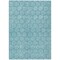 Homeroots 9' X 12' Teal Blue And Navy Blue Geometric Washable Indoor Outdoor Area Rug 613594 - alternate 8
