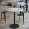 Flash Furniture 36" Round Tabletop, Seamless Surface Technology, White Faux Marble, 24" Black Round Bar Height Base ST-RD36-WHMAR-TR24B-GG - alternate 8