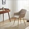 Leisuremod Markley Modern Leather Dining Arm Chair With Gold Metal Legs Light Grey, 4PK ECG26LGR4 - alternate 7